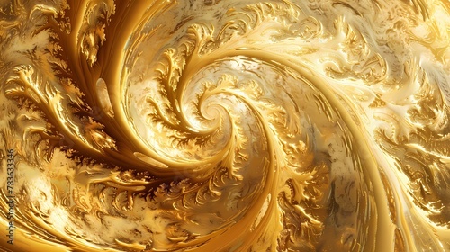 Golden mineral swirls creating an opulent abstract background with seamless patterns.