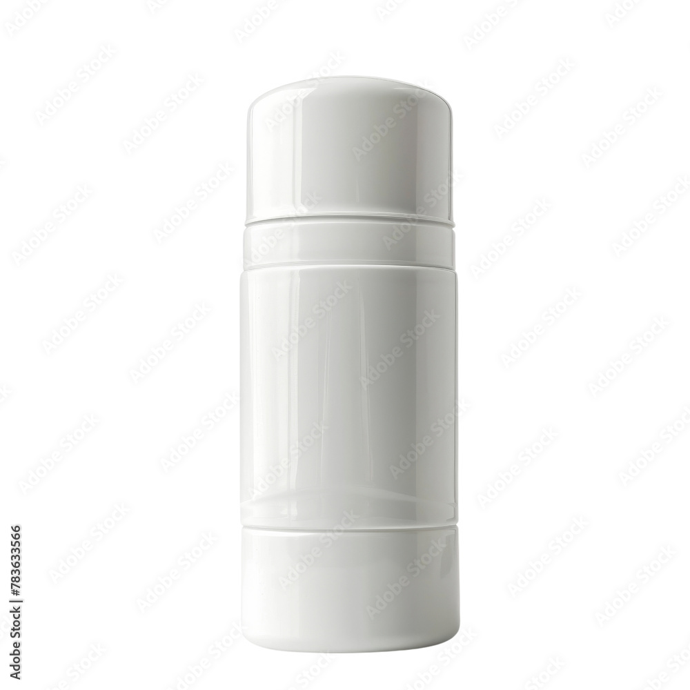 Blank White Deodorant Stick Container Ideal for Branding and Product Mockups, Highlighting the Concept of Personal Hygiene. Blank White Deodorant Stick Container Ideal for Branding and Product Mockups, Highlighting the Concept of Personal Hygiene.
