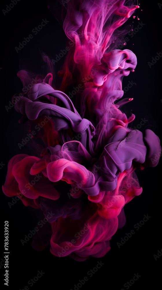 purple and black ink colored abstract background