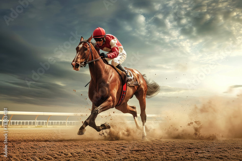 Wallpaper Mural horse racing, horse jockey, sports betting, in motion, close Torontodigital.ca