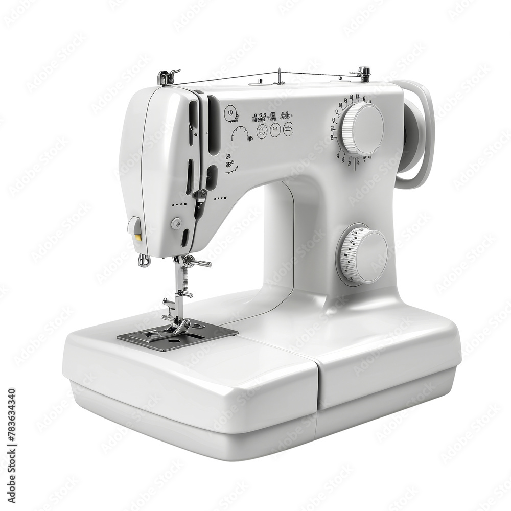 Modern Electric Sewing Machine on a Designated Stand, Highlighting the Concept of Creativity in Tailoring and Fashion Design.