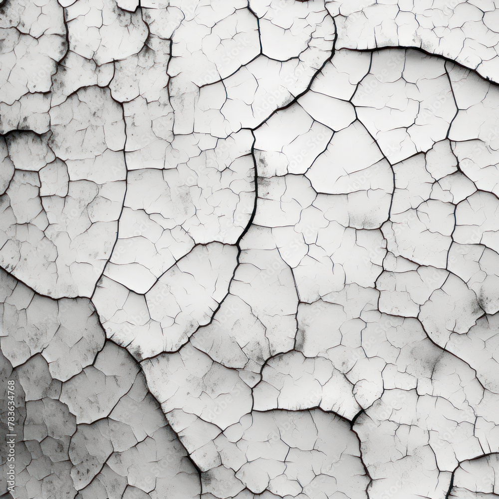 Fototapeta premium light cracked wall texture pattern, abstract background