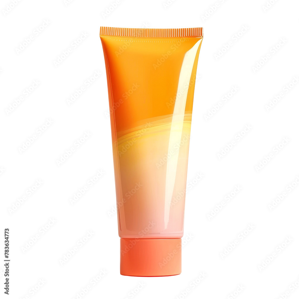 Orange Cosmetic Tube Packaging Design, Illustrating Product Branding and Packaging Concept. Orange Cosmetic Tube Packaging Design, Illustrating Product Branding and Packaging Concept.