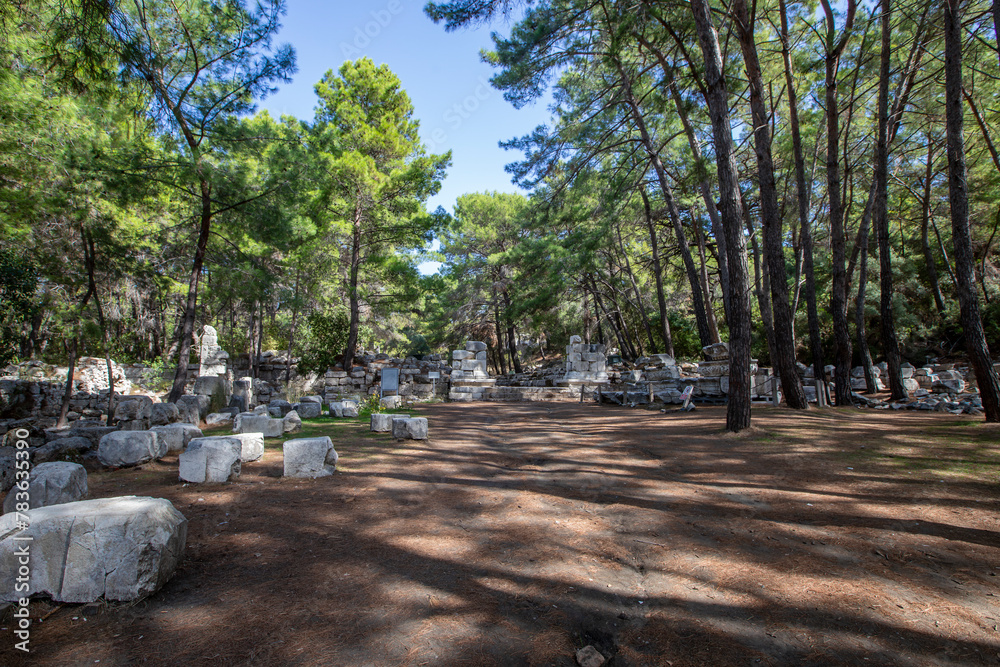 Phaselis Ancient City in Kemer of Antalya. Glorious beaches, calm sea, fab snorkelling and all set within ancient ruins that set the imagination. The charming historical place a the tranquil beach. Phaselis Ancient City in Kemer of Antalya. Glorious beaches, calm sea, fab snorkelling and all set within ancient ruins that set the imagination. The charming historical place a the tranquil beach.