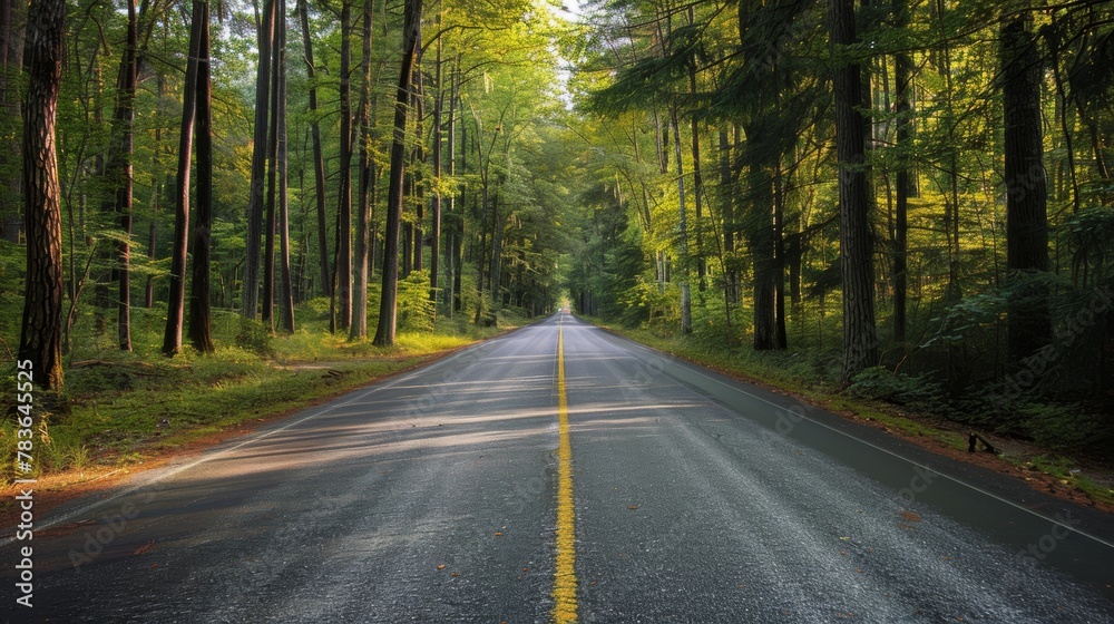 Fototapeta premium high way to forrest 