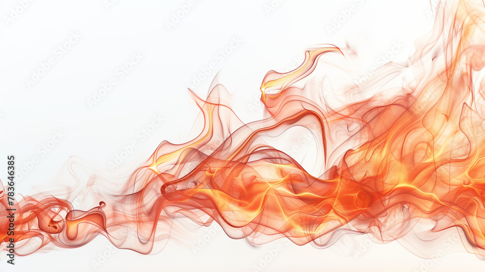 Fire flames isolated on white background Fire flames isolated on white background