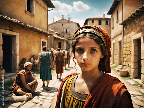 Portrait of a girl from Ancient Rome