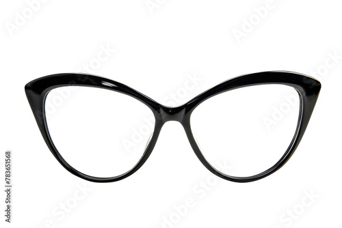 Round eyeglasses with modern and minimal style isolated on background, optical accessories for male and female in daily life.