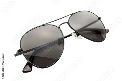 Summer sunglasses with modern and minimal style isolated on background, Fashion accessories for male and female in vacation holiday for protect sunlight.