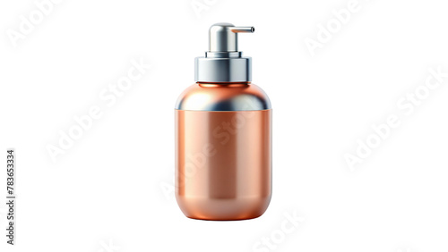 cosmetic bottles and perfume on white background, including spray, plastic, and glass containers for beauty products