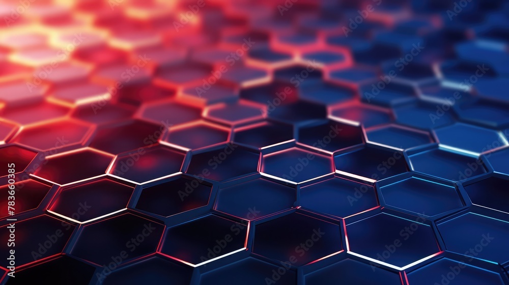 Abstract hexagon background, molecular sci fi scientific design. Graphic concept for your design