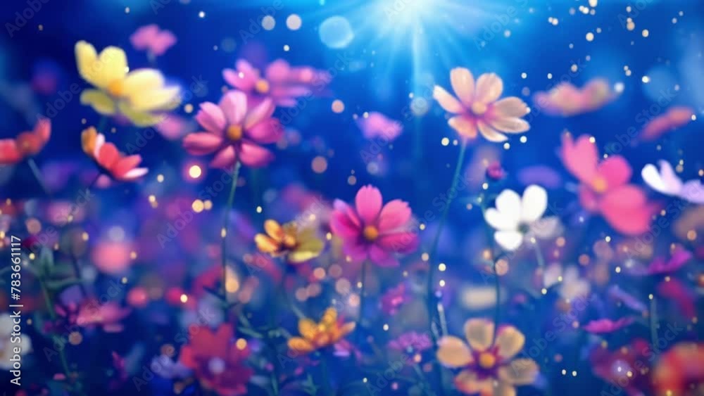 The contrast of these bright flowers against the dark night sky is simply breathtaking. The contrast of these bright flowers against the dark night sky is simply breathtaking.