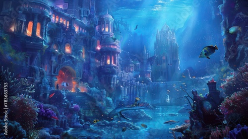 Underwater City at Twilight © Alex