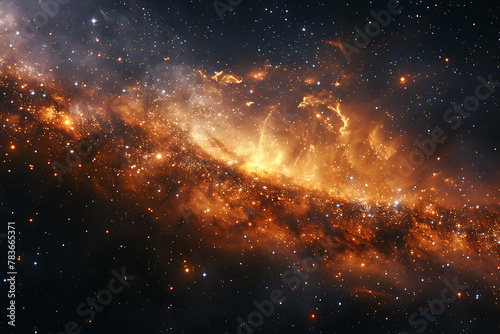 A captivating deep space wallpaper showcasing distant galaxies, radiant nebulae, and twinkling stars, offering a mesmerizing glimpse into the mysterious and enchanting wonders of the universe