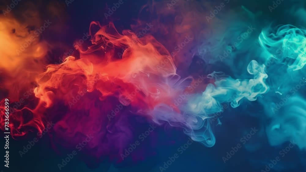 With every whiff vibrant bursts of red green and blue smoke burst forth creating a visual spectacle that is both stimulating and soothing.