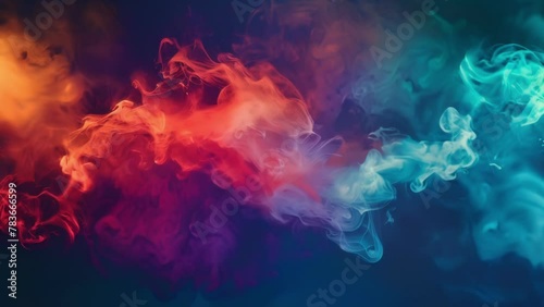 With every whiff vibrant bursts of red green and blue smoke burst forth creating a visual spectacle that is both stimulating and soothing. photo