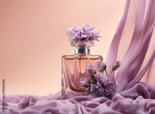 women's perfume, perfume in lavender color