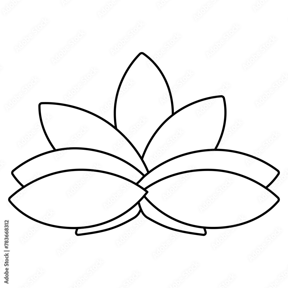 lotus icon. Chinese plant on water. line doodle coloring . The Asian Botanical element symbol purity peace harmony fertility and chastity . Hand drawn vector illustration. lotus icon. Chinese plant on water. line doodle coloring . The Asian Botanical element symbol purity peace harmony fertility and chastity . Hand drawn vector illustration.