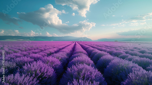 Serene Lavender: Aromatic Fields in Full Bloom
