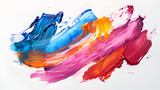 Different colors abstract paint background,Large colorful splash of multicolored paint that scatters in different directions. Rainbow colored liquid explosion 