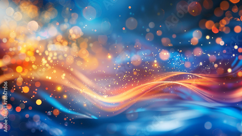 Abstract Light Colorful Wave Gradient Color Background,abstract background with bokeh defocused lights and stars,abstract background with glowing lines and bokeh © Yousaf