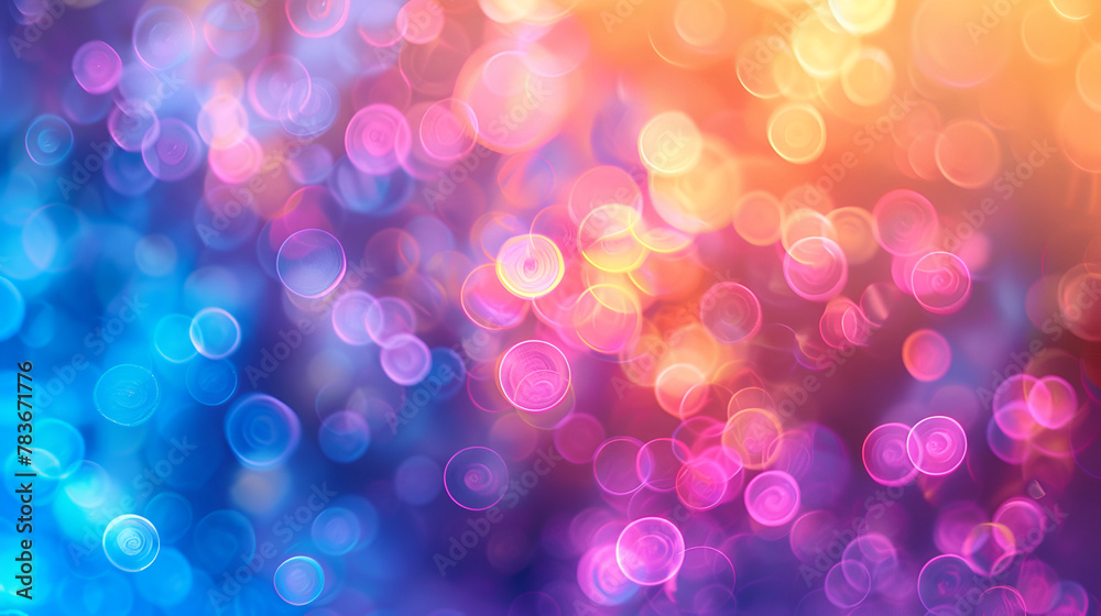 Colorful abstract background with bokeh effects, featuring circular light spots in shades of blue, purple, pink, and orange, Abstract colorful liquid marble pattern texture. Fluid art. Colorful abstract background with bokeh effects, featuring circular light spots in shades of blue, purple, pink, and orange, Abstract colorful liquid marble pattern texture. Fluid art.