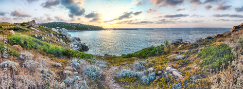 Scenic sunset over the sea, Santa Teresa Gallura, Sardinia, Italy