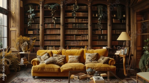 A Luxurious Library Retreat