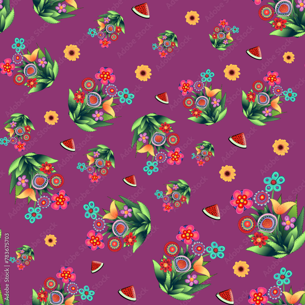 Flowers pattern Flowers pattern