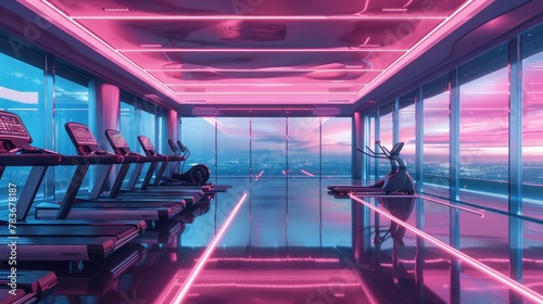 A Futuristic Gym Experience in Space