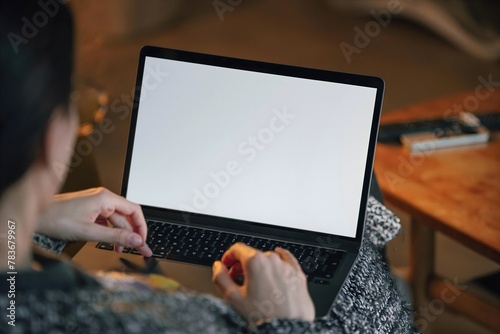Laptop Blank screen mockup
