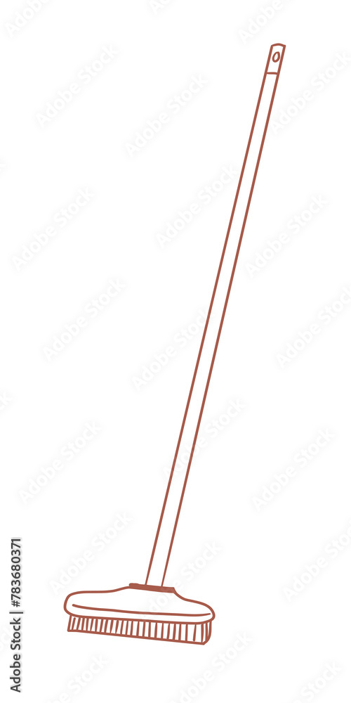 broom scrub illustration broom scrub illustration