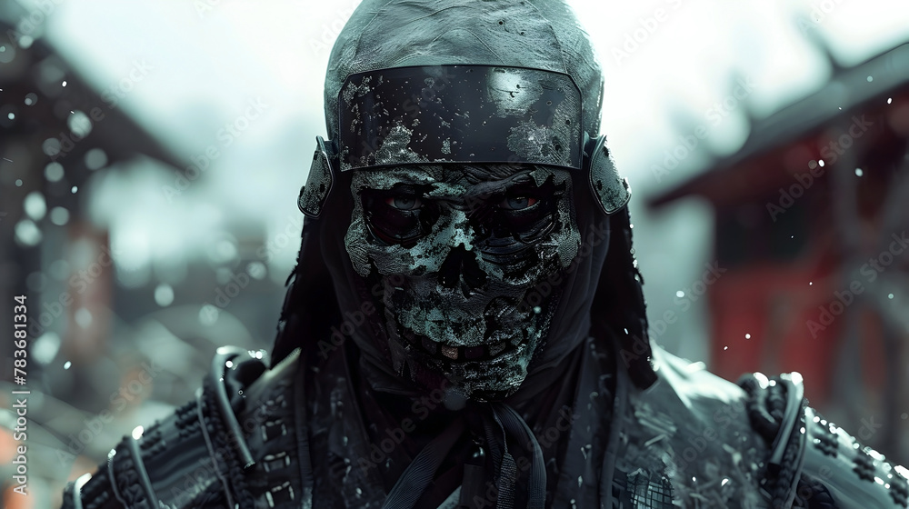 Solitary Ronin's Eerie Voyage Through the Undead Realm:A Cinematic,Hyper-Detailed 3D Render in Style Solitary Ronin's Eerie Voyage Through the Undead Realm:A Cinematic,Hyper-Detailed 3D Render in Style