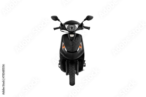 Black future scooter, electric scooter or scooty