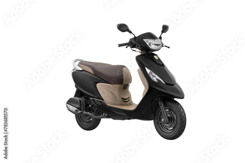 Black future scooter, electric scooter or scooty