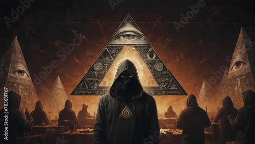 secret meeting of the illuminati, the Illuminati eye in the triangle, illuminati as reptilians, new world order