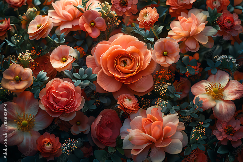 Vibrant floral wallpaper featuring a beautiful arrangement of colorful flowers in full bloom, creating an enchanting and refreshing backdrop for nature-inspired designs and elegant spaces
Vibrant floral wallpaper featuring a beautiful arrangement of colorful flowers in full bloom, creating an enchanting and refreshing backdrop for nature-inspired designs and elegant spaces
