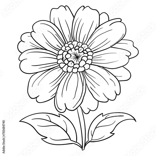 Hand Drawing style of flower vector.
It is suitable for flower or plant icon, sign or symbol.