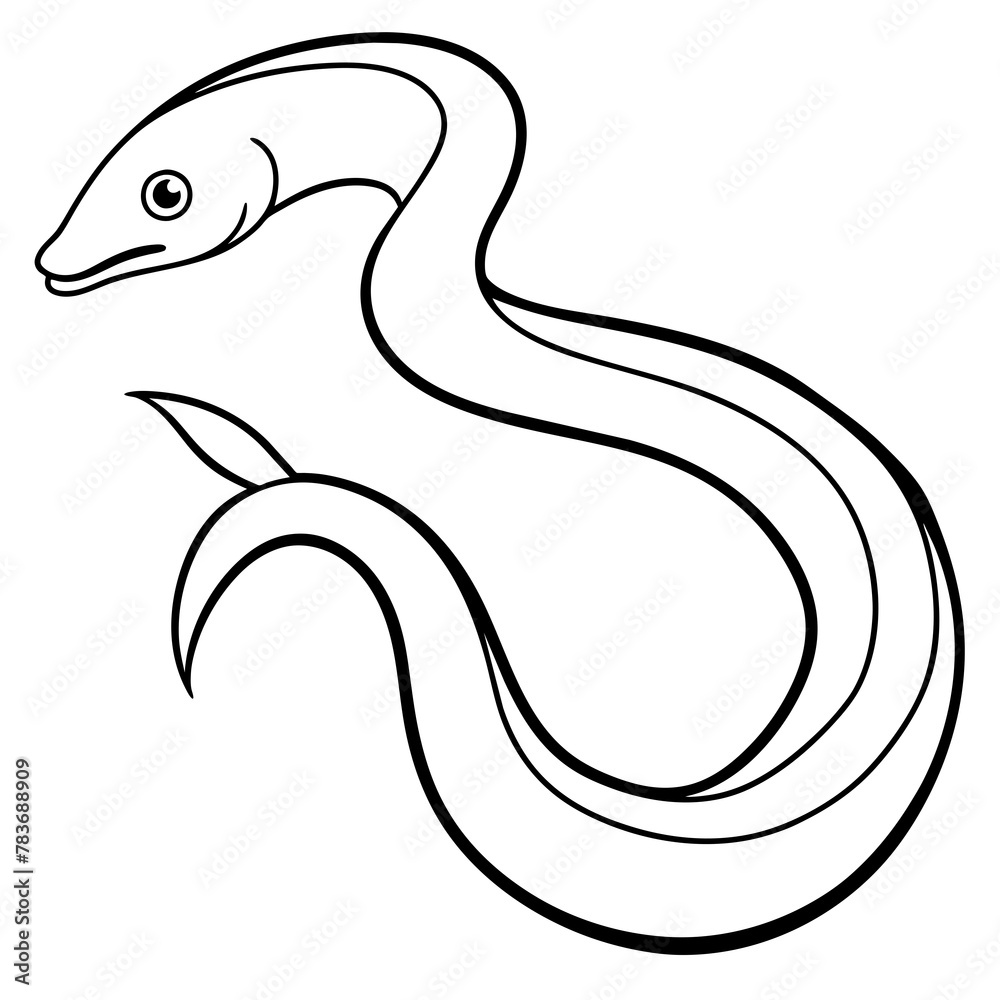 For T-shirt Design Vector black and white eels tattoo - Vector - Vector art - Vector illustration - Vector design - Latest Vector - Ultimate Vector - Premium Vector - Vector pro