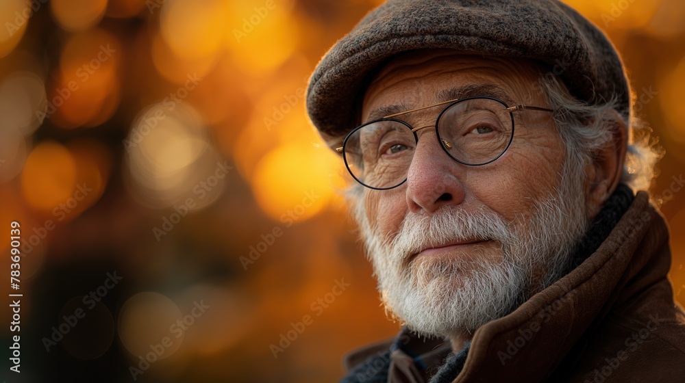 close up portrait of kind old man with happy expression, Generative Ai close up portrait of kind old man with happy expression, Generative Ai