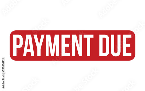 Payment Due Rubber Stamp Seal Vector