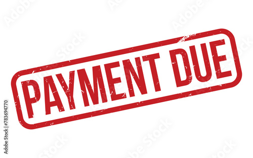 Payment Due Rubber Stamp Seal Vector