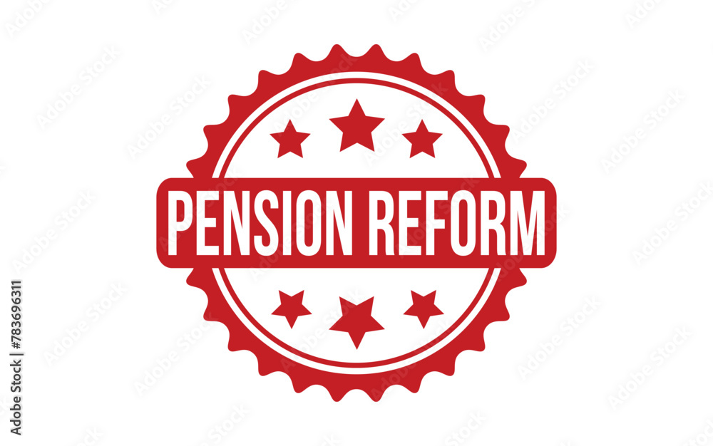 Red Pension Reform Rubber Stamp Seal Vector Red Pension Reform Rubber Stamp Seal Vector