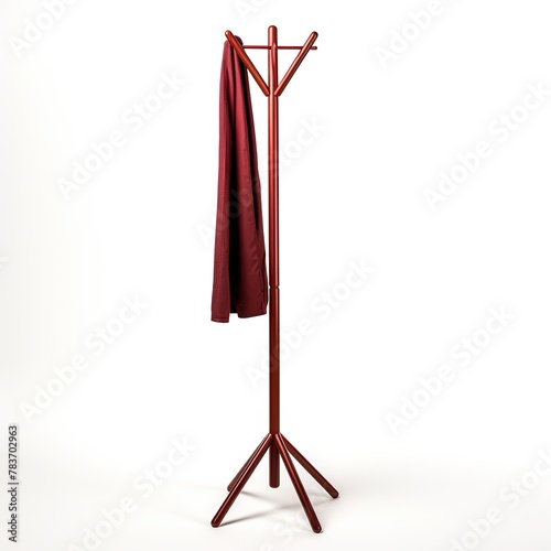 Coat rack maroon photo