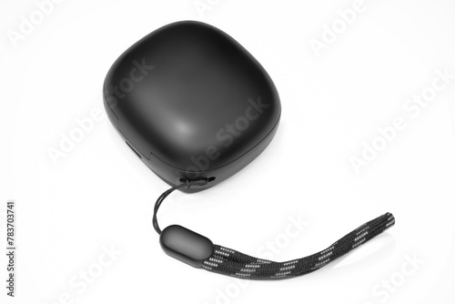 Black True Wireless Stereo Earphone Headphone Headset Handsfree with White Background  (ID: 783703741)