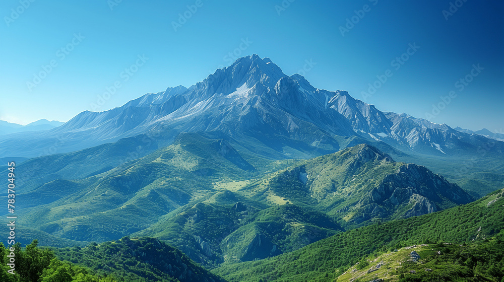 晴天の山