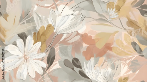 soft light abstract floral background wallpaper pattern