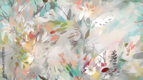 soft light spring garden abstract floral background wallpaper pattern