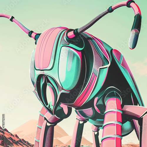 Insects clad in natural armor march diligently, showcasing an unseen battlefields glory, closeup photo