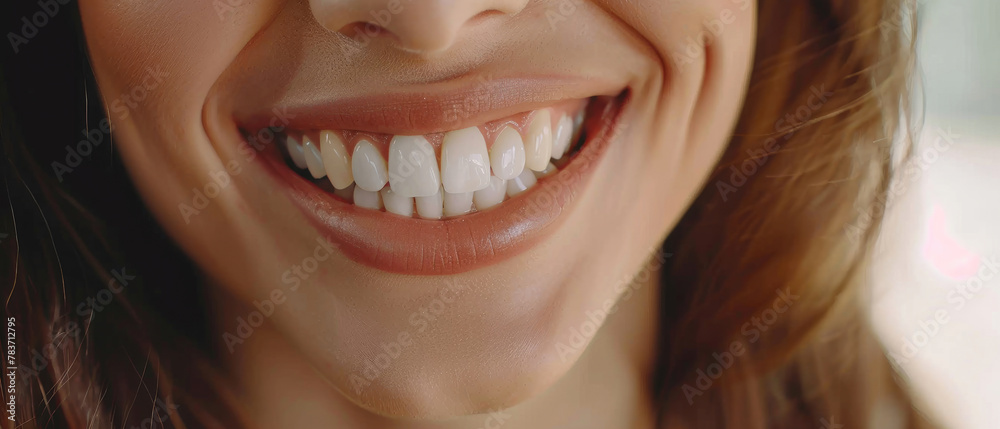 close-up portrait of beautiful blonde woman smiling sweetly showing clean healthy white teeth on clear simple background close-up portrait of beautiful blonde woman smiling sweetly showing clean healthy white teeth on clear simple background
